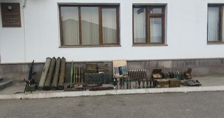 Xocavənddə silah-sursat aşkarlandı