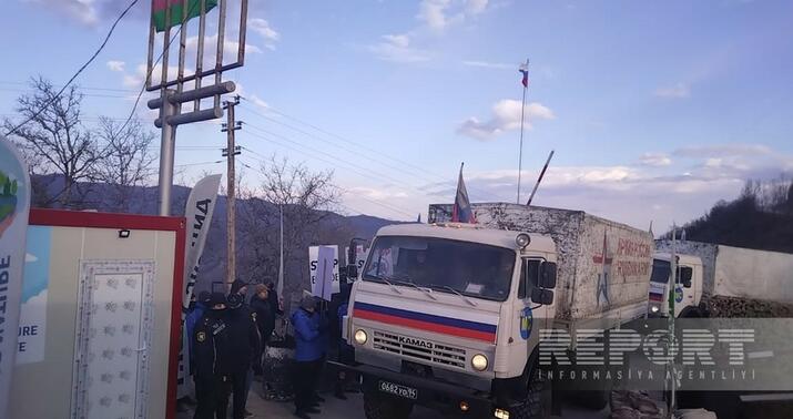 Sülhməramlıların avtomobilləri növbəti dəfə Laçın yolundan keçdi
