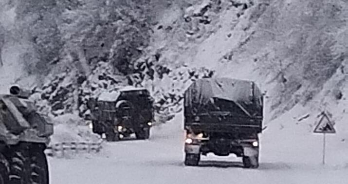 Sülhməramlılara aid daha 2 yük avtomobili Laçın yolundan maneəsiz keçdi