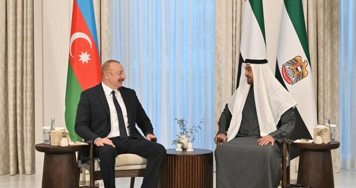 İlham Əliyev BƏƏ Prezidenti ilə görüşdü -