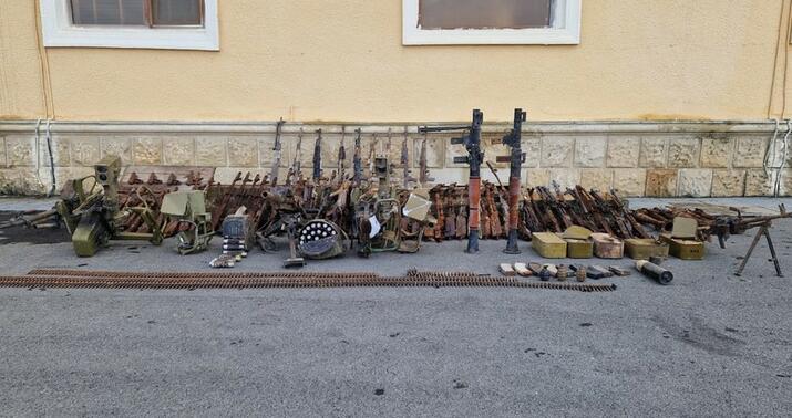 Füzulidə silah-sursat aşkarlandı