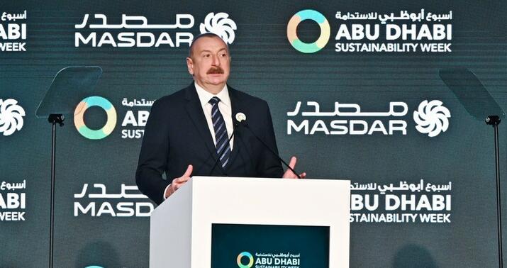 Prezident açılış mərasimində çıxış etdi -