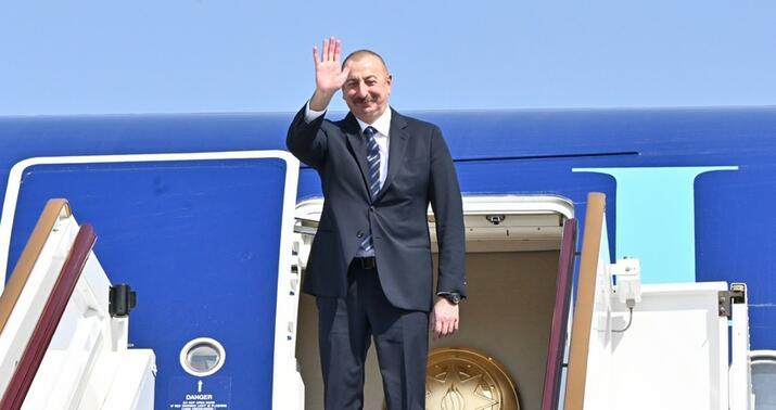 İlham Əliyevin BƏƏ-yə səfəri başa çatdı