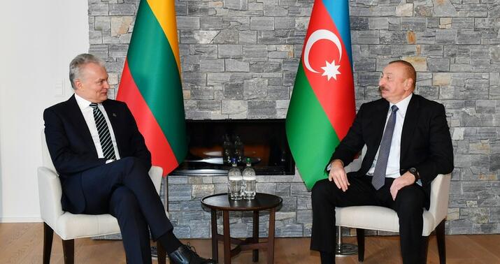 İlham Əliyev litvalı həmkarı ilə görüşdü –
