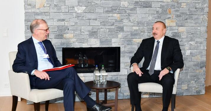 İlham Əliyev “Carlsberg Group” şirkətinin prezidenti ilə görüşdü -