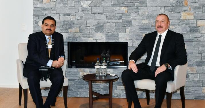 Prezident Qautam Adani ilə görüşdü –