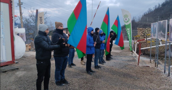 Laçın-Xankəndi yolunda etirazlar 42 gündür davam edir -
