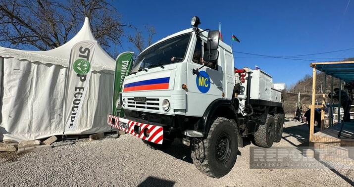 Sülhməramlıların 32 avtomobili Laçın yolundan keçdi –