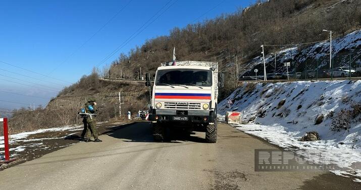 Laçın yolunda sülhməramlıların 54 avtomobilinin hərəkətinə şərait yaradıldı -
