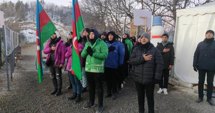 Xankəndi-Laçın yolunda aksiya davam edir
