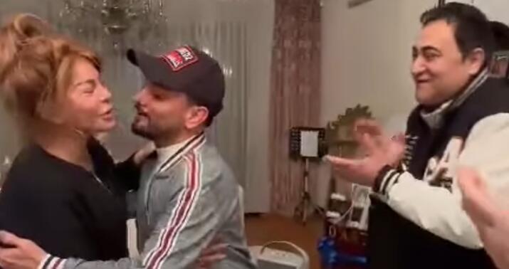 Faiq və Elgiz Aygün Kazımovanın evinə getdilər -