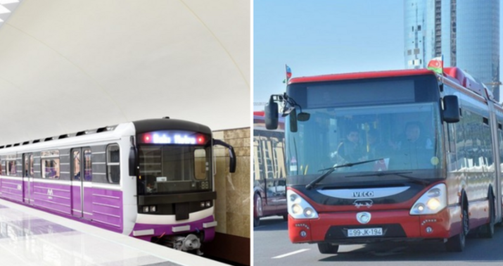 Metro və avtobuslarda gedişhaqqı qaldırıldı