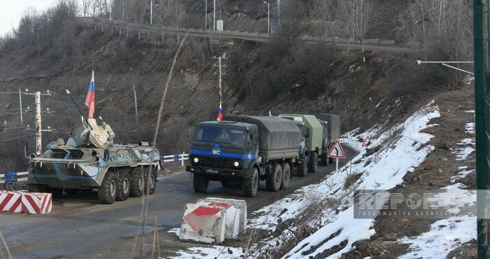 Sülhməramlıların daha 3 avtomobili Laçın yolundan keçdi