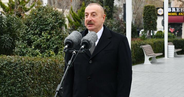 Prezident Tofiq Quliyevin abidəsinin açılışını etdi -