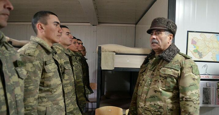 Zakir Həsənov Qarabağda döyüş tapşırıqlarını yoxladı -