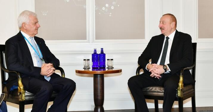 Prezident Alessandro Profumo ilə görüşdü –