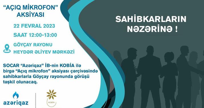 Göyçayda sahibkarlarla görüş keçiriləcək