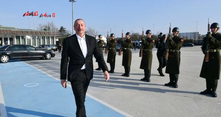 İlham Əliyevin Türkiyəyə səfəri başa çatdı