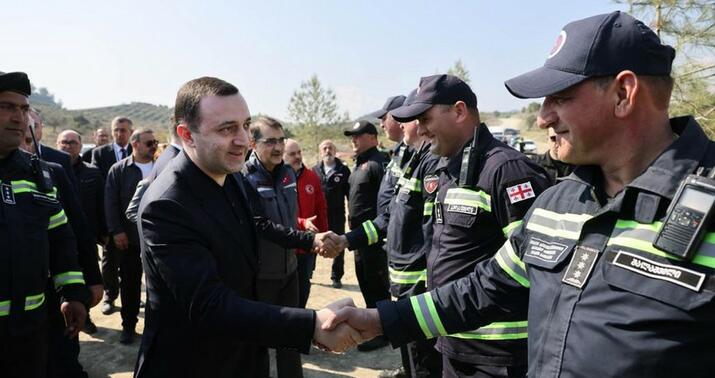 Gürcüstanlı xilasedicilər Türkiyədən vətənə qayıtdılar