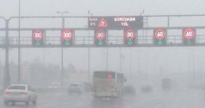 Bakıda bu yolda sürət həddi endirildi