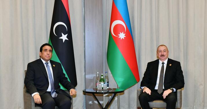 İlham Əliyev Məhəmməd Yunis Əl-Mənfi ilə görüşdü –