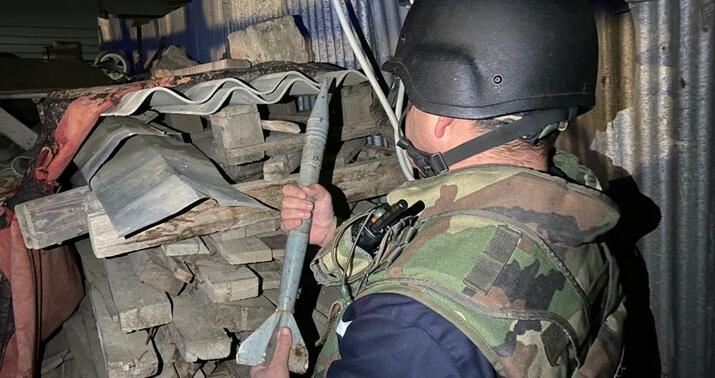 Bakıda döyüşə yararlı tank mərmisi aşkarlandı -