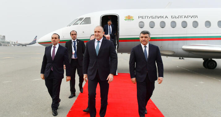 Bolqarıstan Prezidenti Azərbaycana işgüzar səfərə gəldi