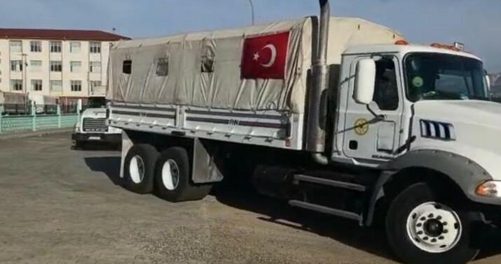 FHN-in Türkiyəyə humanitar yardım aparmış vasitələrinin növbəti hissəsi Bakıya qayıdır -