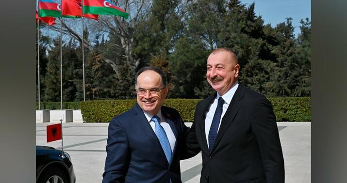 İlham Əliyev Albaniya Prezidenti ilə görüşdü -
