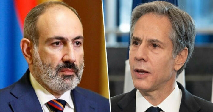 Blinken Paşinyanla regionda kommunikasiya xətlərinin açılmasını müzakirə etdi