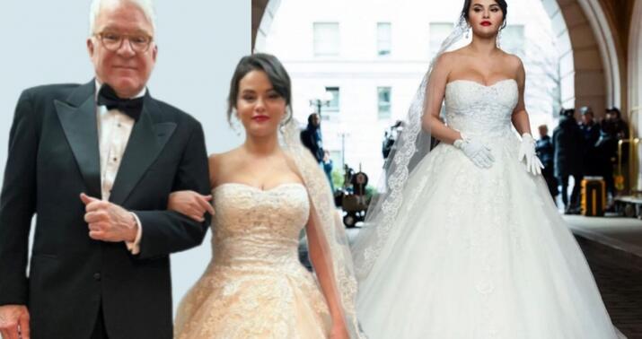 Selena Qomez gəlinlikdə -