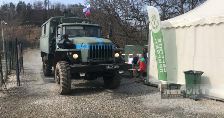 Sülhməramlıların tibb avtomobili Laçın yolundan keçdi