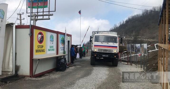 Sülhməramlıların 6 avtomobili Laçın yolundan keçdi