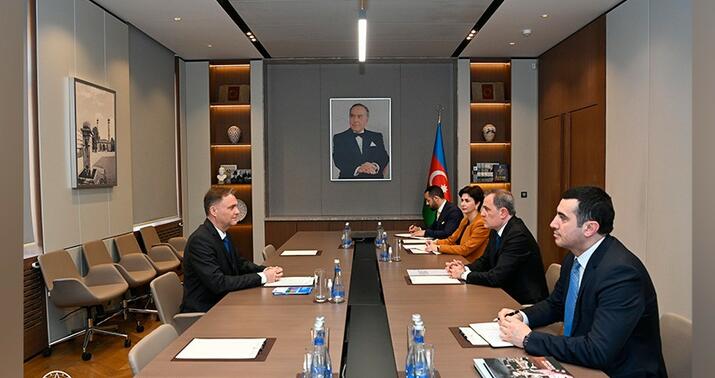 Nazir Avropa Şurasının rəsmisinə Qarabağda görülən işlərdən danışdı