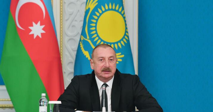 Astanada İlham Əliyevin şərəfinə rəsmi qəbul keçirildi