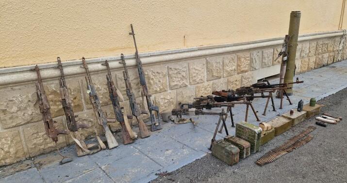 Füzulidə silah-sursat aşkar edildi –