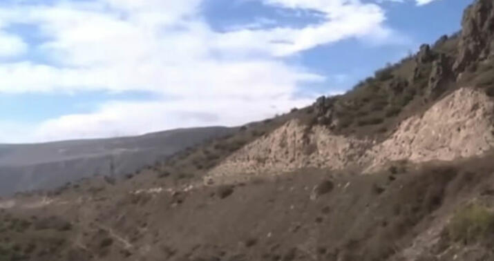 Ermənilərin təxribat törətdikləri ərazidən reportaj -