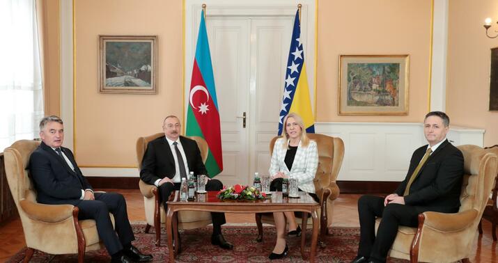 İlham Əliyevin Jelka Tsviyanoviçlə görüşü başa çatdı -
