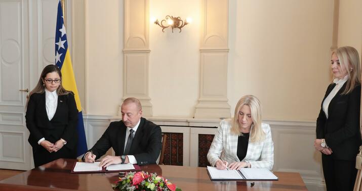 Azərbaycanla Bosniya və Herseqovina arasında Bəyannamə imzalandı