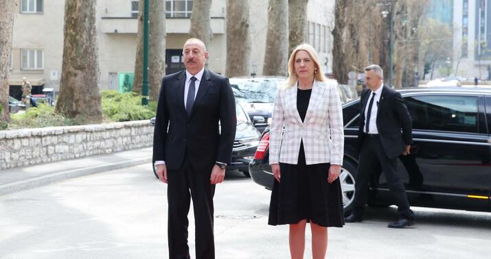 İlham Əliyevin rəsmi qarşılanma mərasimi -