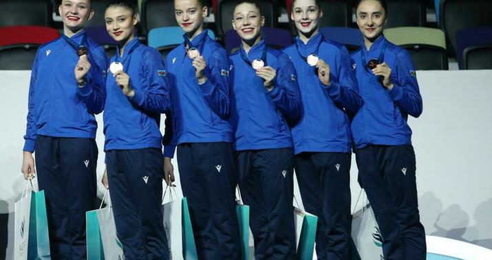 Gimnastlarımız Dünya Kubokunda bürünc medal qazandılar-