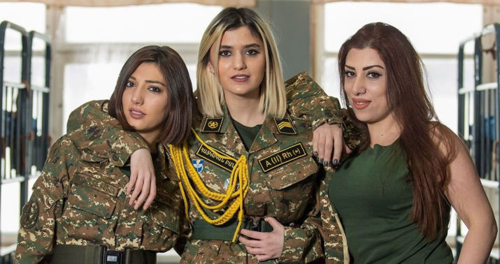 Ermənistan qadınları cəbhəyə göndərir –