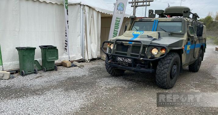 Sülhməramlıların avtomobilləri Laçın yolundan keçdi