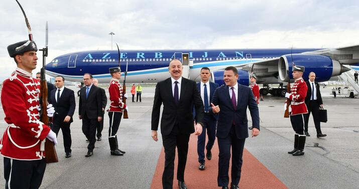 İlham Əliyev Bolqarıstana getdi -