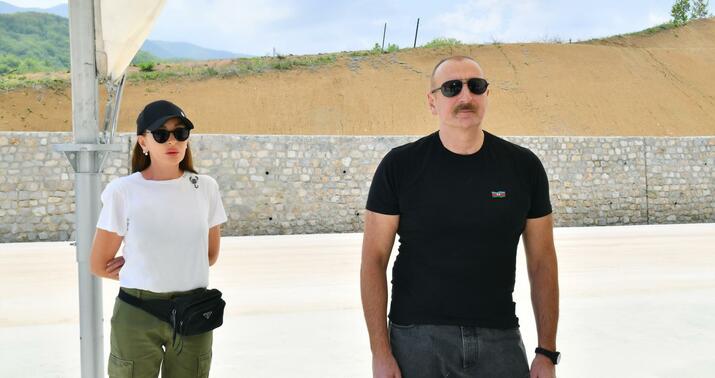 Prezident və xanımı Şuşaya getdi