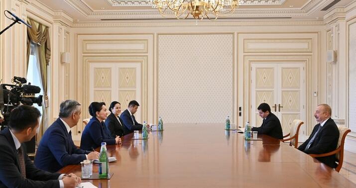 İlham Əliyev Tənzilə Narbayevanı qəbul etdi -