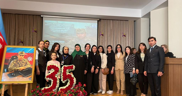 Şəhid Amid Heydərovun xatirəsinə həsr olunan tədbir keçirildi -