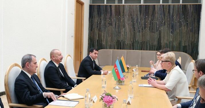 İlham Əliyev İnqrida Şimonite ilə görüşdü -