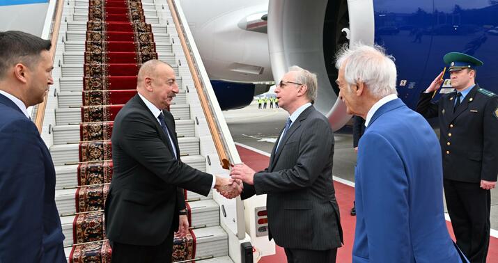 İlham Əliyev Rusiyaya getdi -