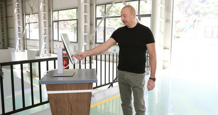 Kəlbəcərdə “Qamışlı” Kiçik Su Elektrik Stansiyası istifadəyə verildi -